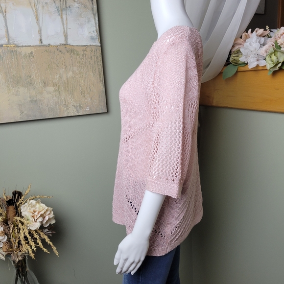 Dusty Pink Knit Sweater - Picture 2 of 10